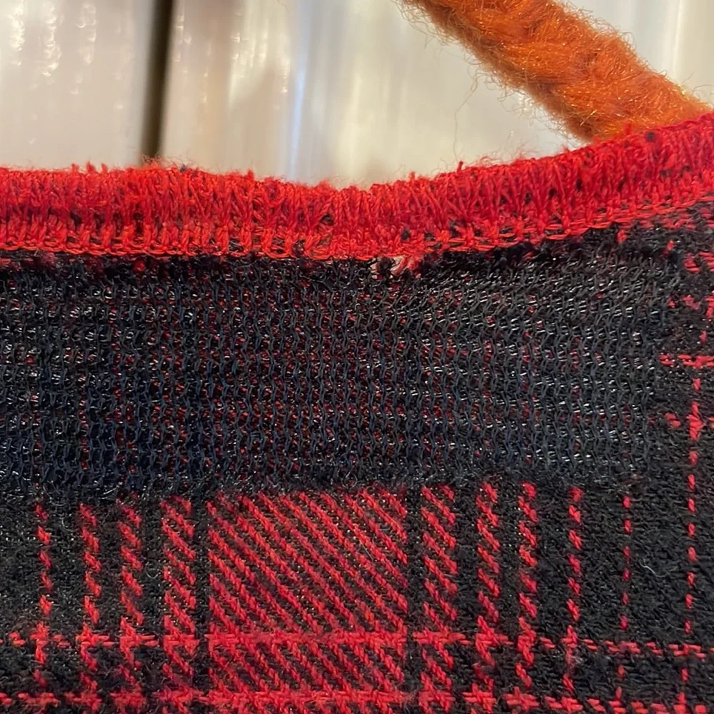 Scarf Shawl Buffalo Check Red Black Ladies Women’s Wrap Winter Fall Drape Fall